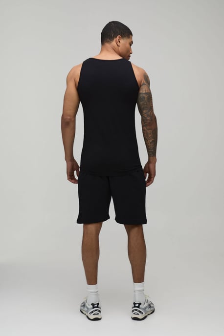 2 Pack Basic Muscle Fit Vest - Image 2
