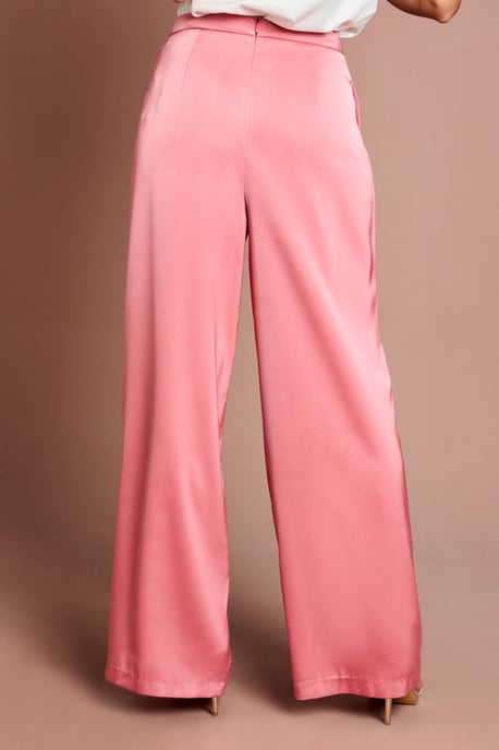 Satin Flare Trouser - Image 3