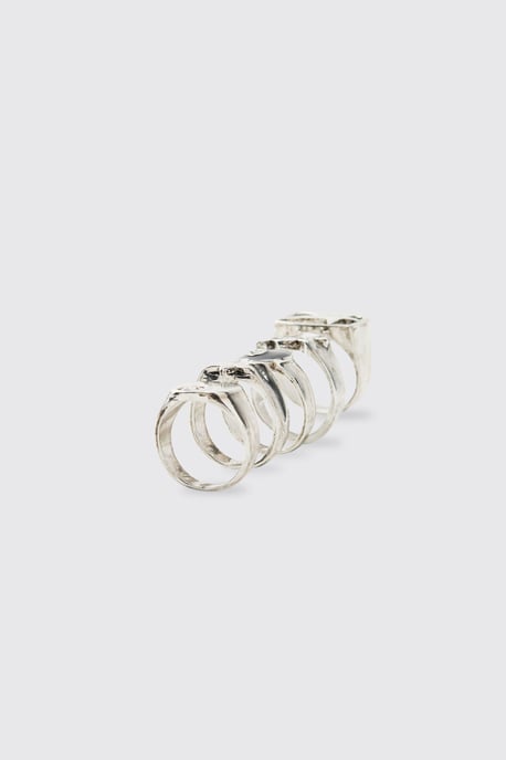 5 Pack Eight Ball & Star Rings - Image 3