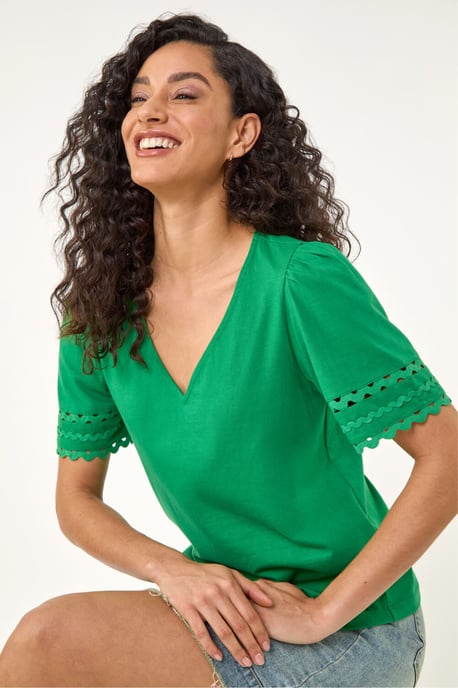 Ric Rac Trim T-Shirt - Image 1