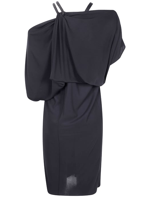 Kedjestenar Broderi På Krêpjersy Cocktailklänning - Image 2