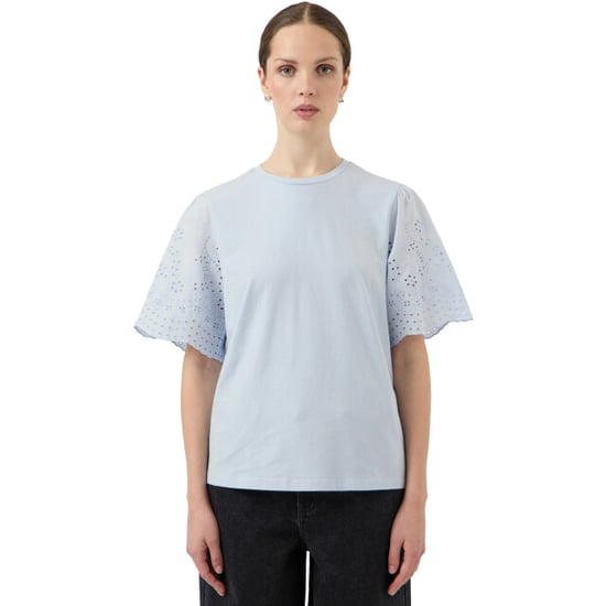 Y.A.S Yaslex ss top w. emb sleeves s. noos skyway - Image 1