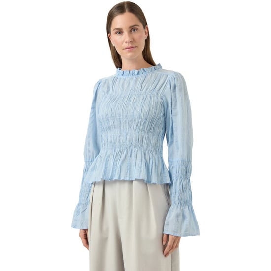 Y.A.S Yasrava ls smock top s. skyway/star white - Image 1