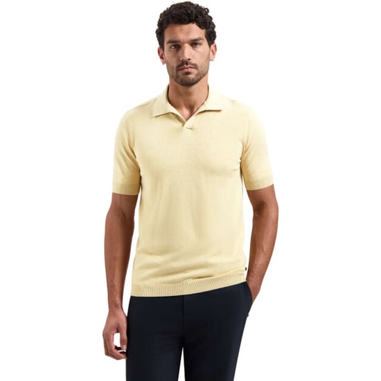 No Excess Pullover short sleeve v-polo melang yellow - Image 1