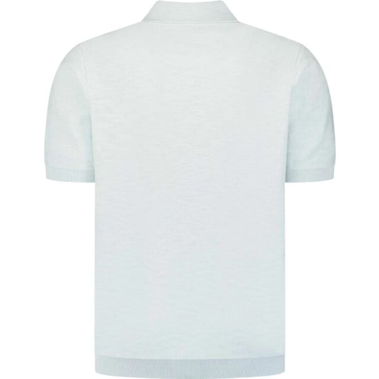 No Excess Pullover short sleeve polo slub sky - Image 3
