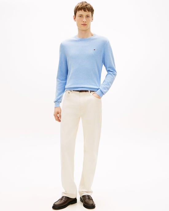 Essential Crew Neck Sweatshirt in Light Blue - Image 5