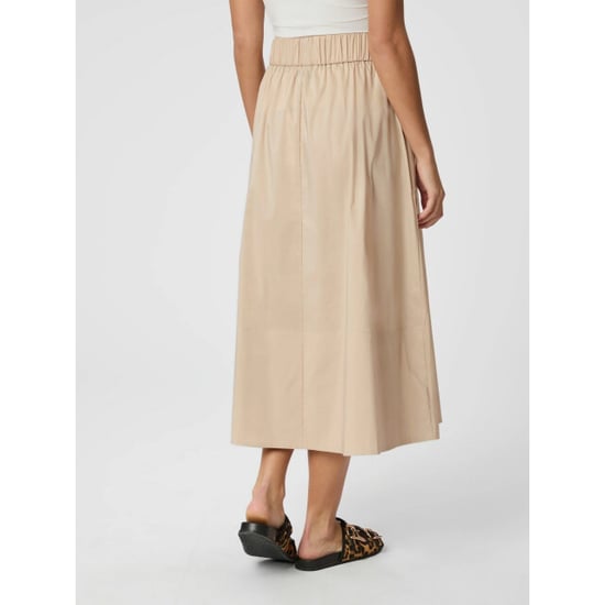 Neo Noir yara poplin skirt 158280 125 dark sand - Image 3