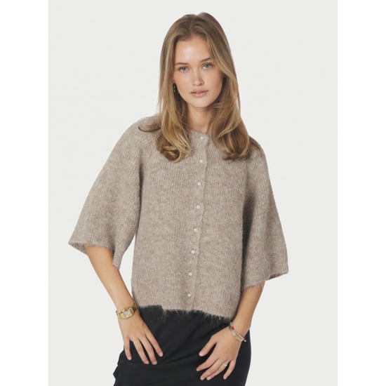 Neo Noir amaya fluffy knit cardigan 167529 976 melange - Image 5