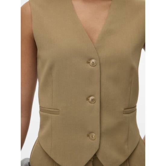 Vero Moda vmtena sl waistcoat 10340018 kelp - Image 4