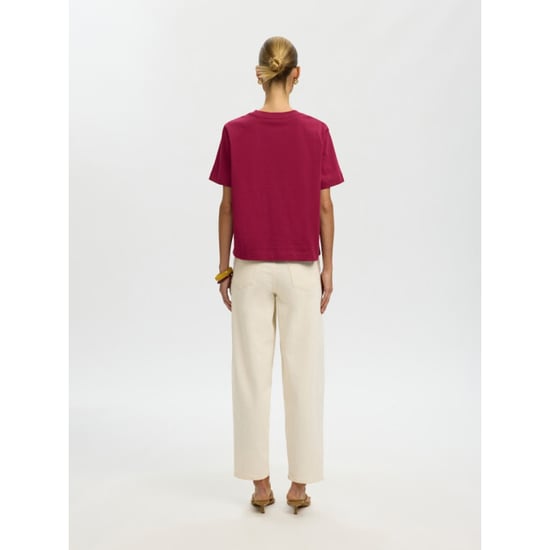 Selected Femme slwessential ss boxy tee noos 16087919 anemone - Image 4