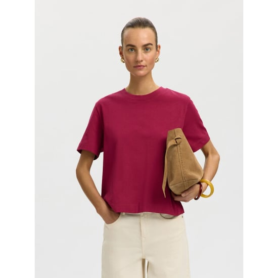 Selected Femme slwessential ss boxy tee noos 16087919 anemone - Image 5