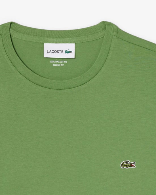 Lamb's Lettuce 02M Crew Neck T-Shirt in Sage Green - Image 2