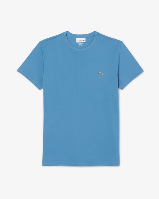 Crew Neck T-Shirt in Blue - Image 4
