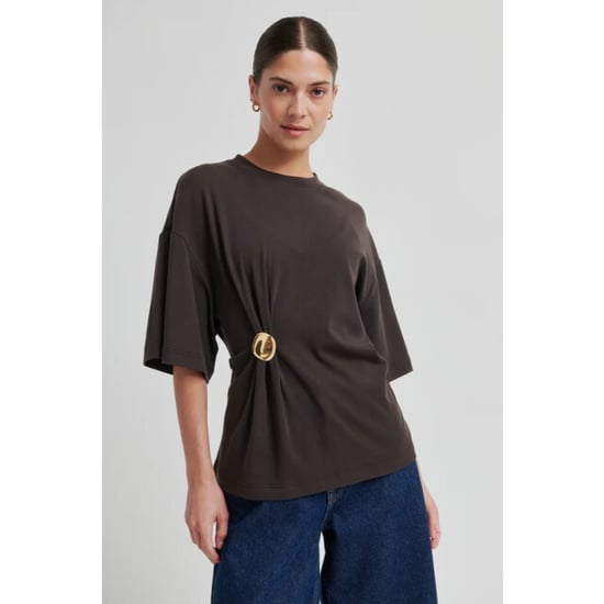 Second Female shirt km enora brooch tee 6150 chocolate tort - Image 1