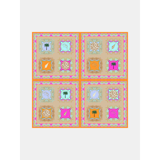 Mucho Gusto Blouse termoli tropische palm patchwork - Image 3