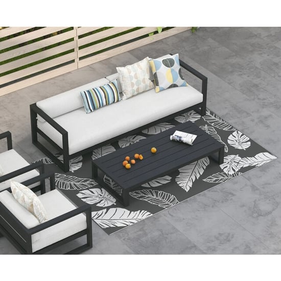 4goodz Waterbestendig buitenkleed met draagtas 182x274 cm grijs - Image 3