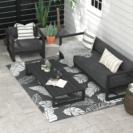 4goodz Waterbestendig buitenkleed met draagtas 182x274 cm grijs - Image 4