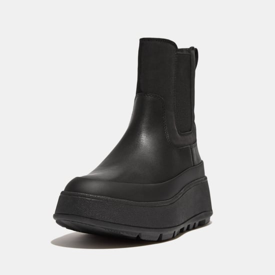 Women's Fit Flop F-Mode Water-Resistant Flatform Chelsea Boots in Black - Image 2