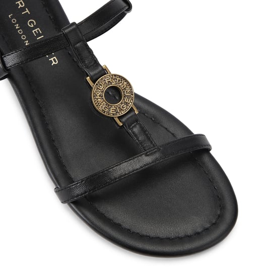Kurt Geiger London Leather Bromley Flat Sandal Sandals - Image 4