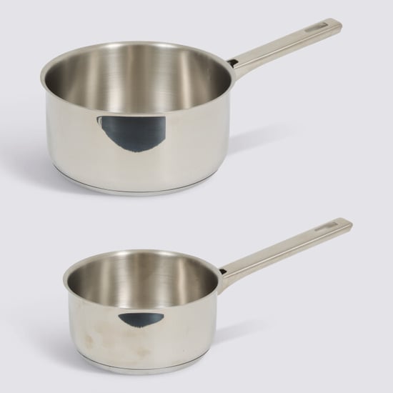 4cookz 2 stuks pfas vrij dubbelwandige rvs sauspannen 16 en 20 cm doorsnede - - Image 2