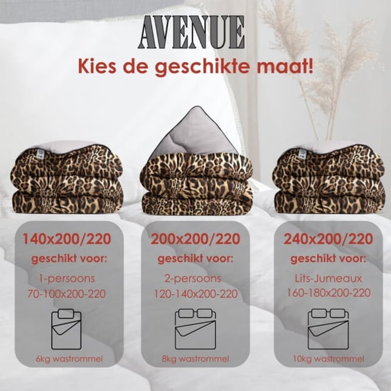 Avenue luxe en makkelijk dekbed zonder overtrek – hoesloos 2 persoons dekbed - Image 5