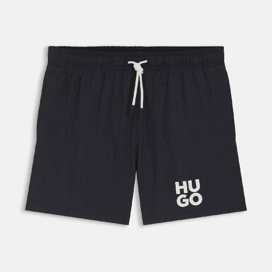 Men's Hugo Paolo Quick Dry Swim Shorts in Black - Image 1