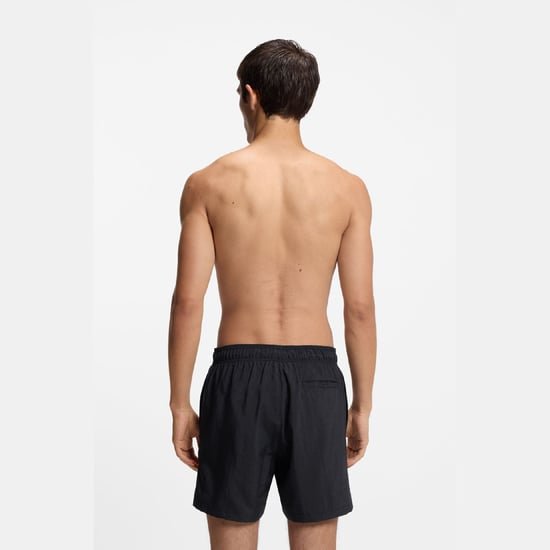 Men's Hugo Paolo Quick Dry Swim Shorts in Black - Image 4