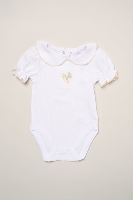 4-Piece Lemon Print Baby Outfit Set - Image 2