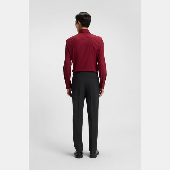 Men's Boss H-Genius-MM-224 Slim-Fit Trousers in Grey - Image 4