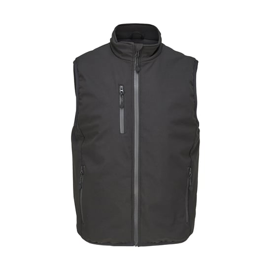 SOLS Unisex Volwassen Falcon Gevoerde Bodywarmer (Zwart) - Image 1