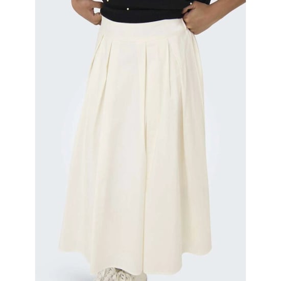 Only Onlmaila long pleat skirt wvn cloud dancer - Image 4