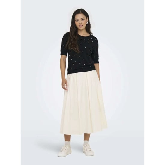 Only Onlmaila long pleat skirt wvn cloud dancer - Image 6