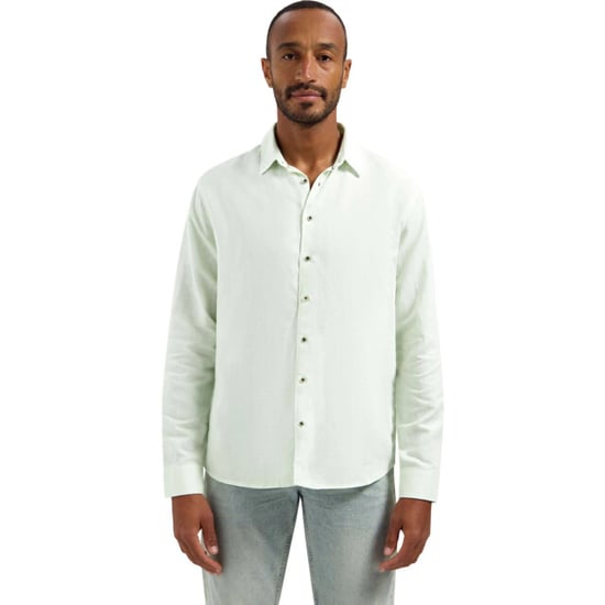 No Excess Shirt with linen seagreen - Image 2