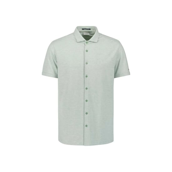 No Excess Shirt short sleeve melange jersey seagreen - Image 4