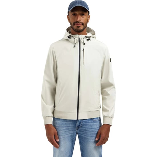 No Excess Jacket short fit hooded stone - Image 1