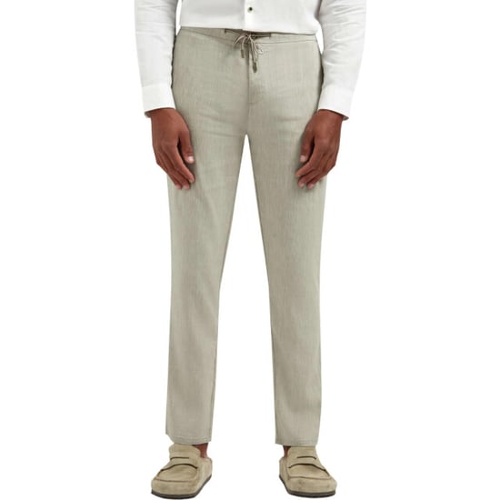 No Excess Pants with linen yarn dyed taupe - Image 2