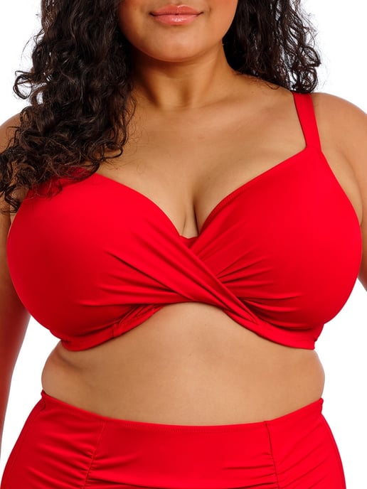 Plain Sailing Wrap Plunge Bikini Top - Image 1