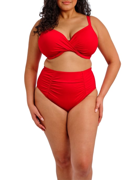 Plain Sailing Wrap Plunge Bikini Top - Image 3