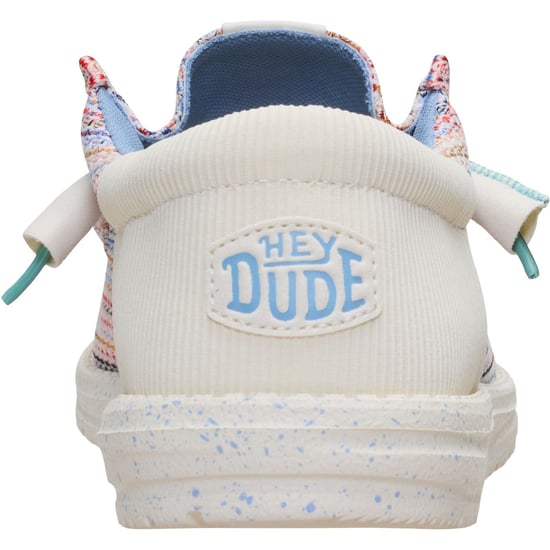 HEYDUDE Wally Funk Multi Mesh Polyester Heren Egret/Multi Moccasins Schoenen - Image 2