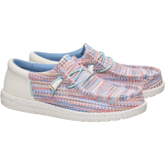 HEYDUDE Wally Funk Multi Mesh Polyester Heren Egret/Multi Moccasins Schoenen - Image 3