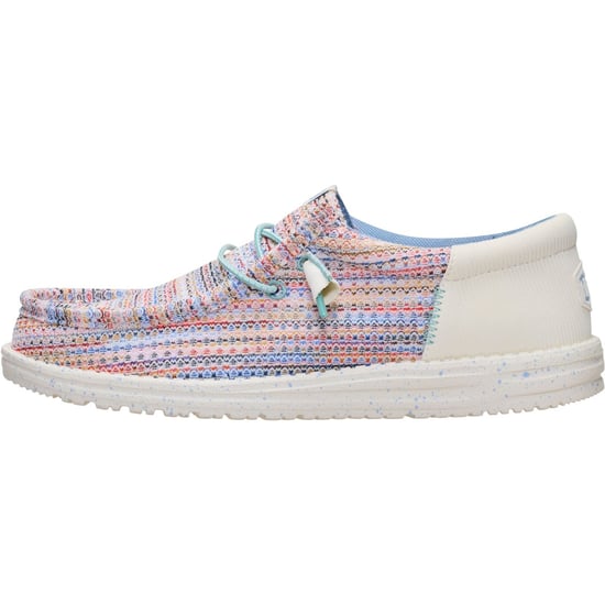 HEYDUDE Wally Funk Multi Mesh Polyester Heren Egret/Multi Moccasins Schoenen - Image 6