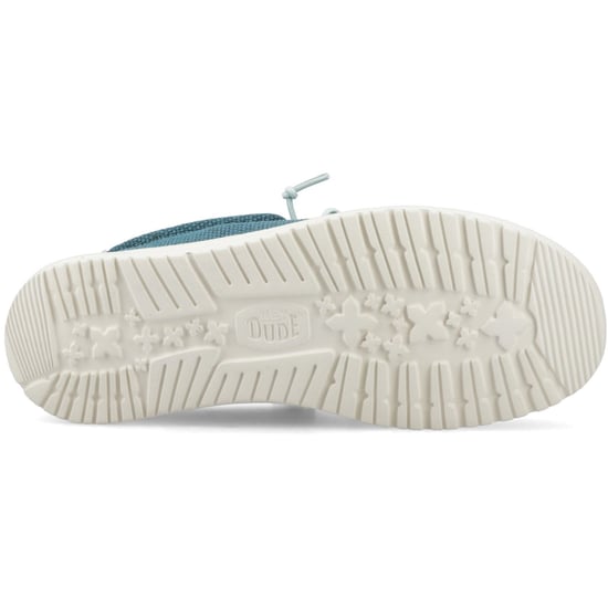 HEYDUDE Wally Geknoopte Polyester Heren Diepgroen/Haven Grijs Mocassinschoenen - Image 3