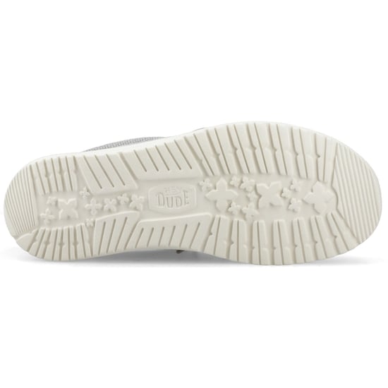 HEYDUDE Wally Gevlochten Polyester Heren Flanel Grijs/Olijfgrijs Moccassins Schoenen - Image 3