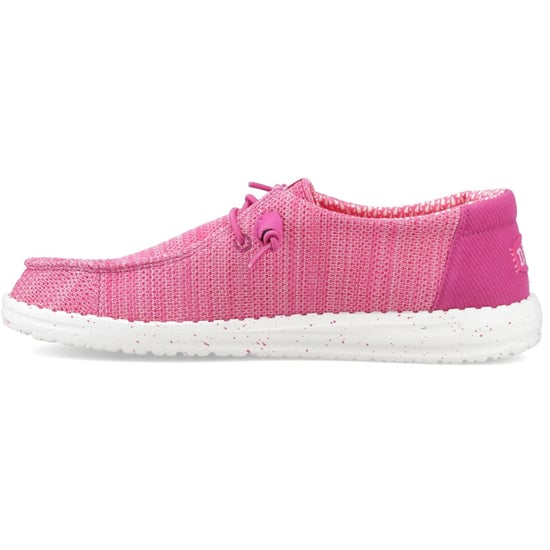 HEYDUDE Wendy Stretch Sox Polyester Kvinnors Fuchsia Rosa Mockasiner Skor - Image 4