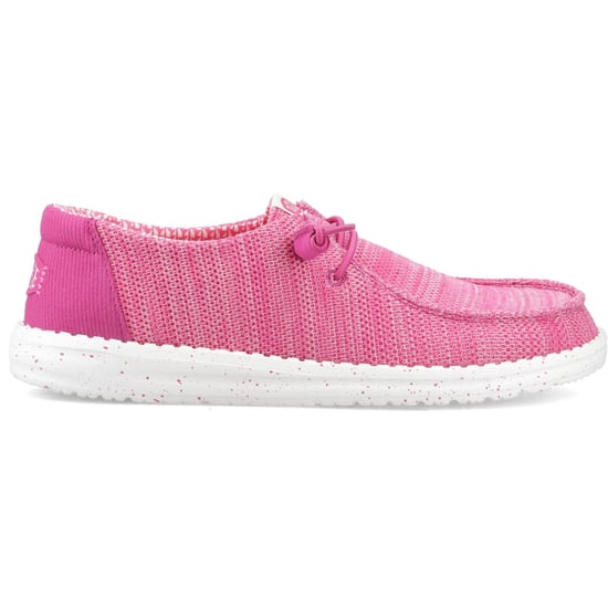 HEYDUDE Wendy Stretch Sox Polyester Kvinnors Fuchsia Rosa Mockasiner Skor - Image 5