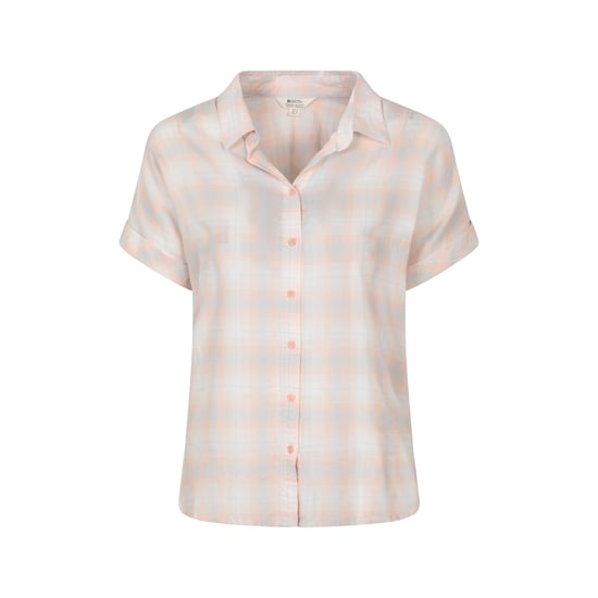 Mountain Warehouse Dames/Dames Palm Geruit Relaxed Fit Overhemd (Lichtroze) - Image 1