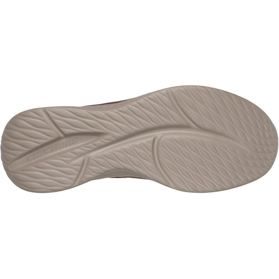 Skechers Slade Zachary Textil Herrskor Mörkbrun Bred Passform Snörskor - Image 2