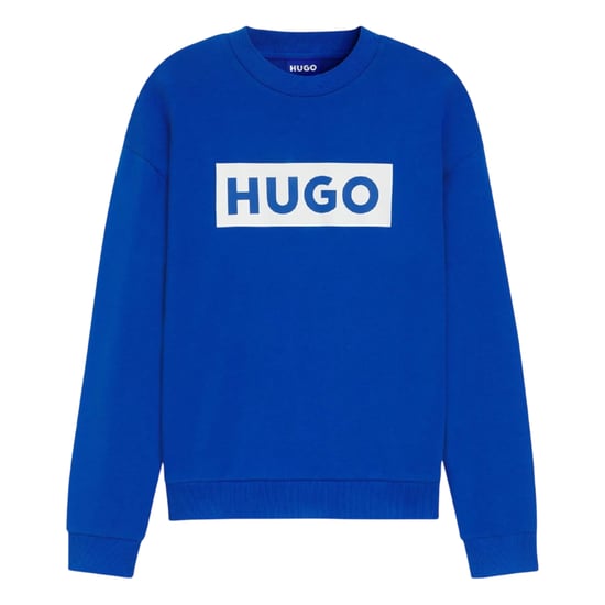 Hugo Heren Niero Logo Crew Neck Sweatshirt (Blauw) - Image 1