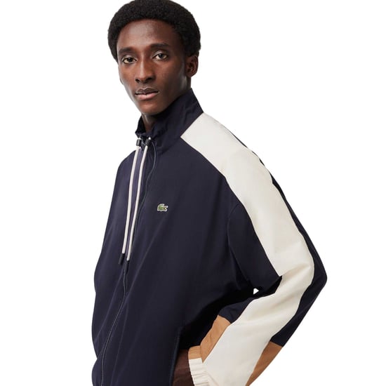 Lacoste Heren Blok Volledige Rits Jacket (Blauw) - Image 3
