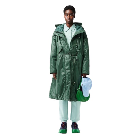 Lacoste Dames Waterafstotende Volledige Rits Jas (Groen) - Image 3